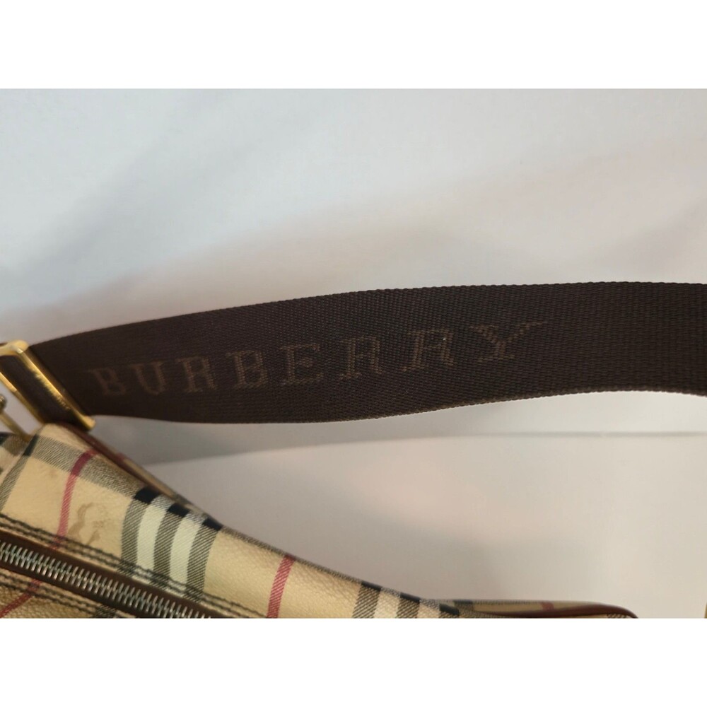 Vintage Burberry Check Handbag 2 Side Pockets Rare Style - Picture 6 of 16